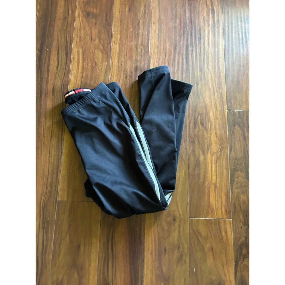 Novara Men's XXL Waterproof XXL black pants with Reflective Stripes for Cycling